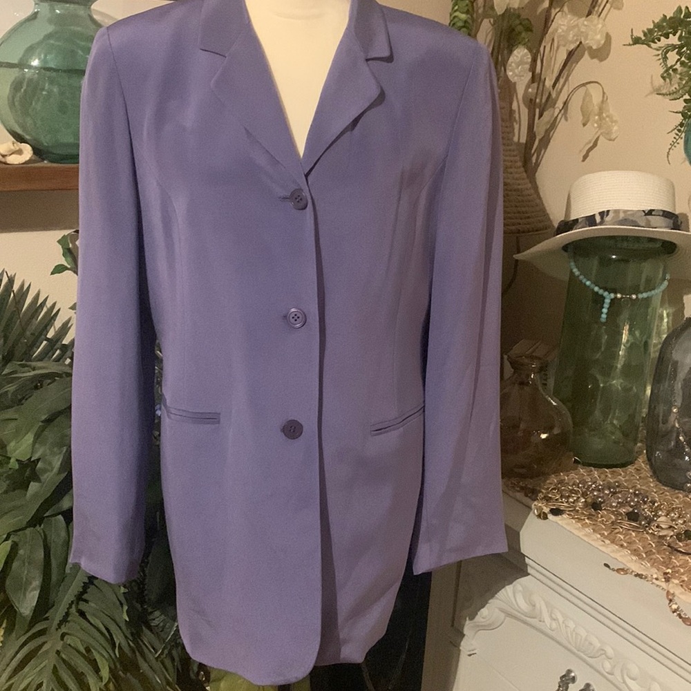 Style & Co 100%Silk blazer Size 10